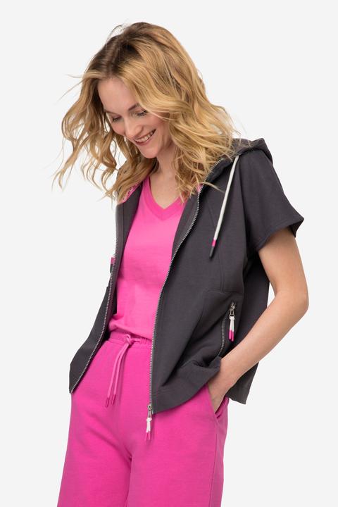 Actual product image Laurasøn Kapuzen-Weste, oversized, Zipper, Zipptaschen (L)