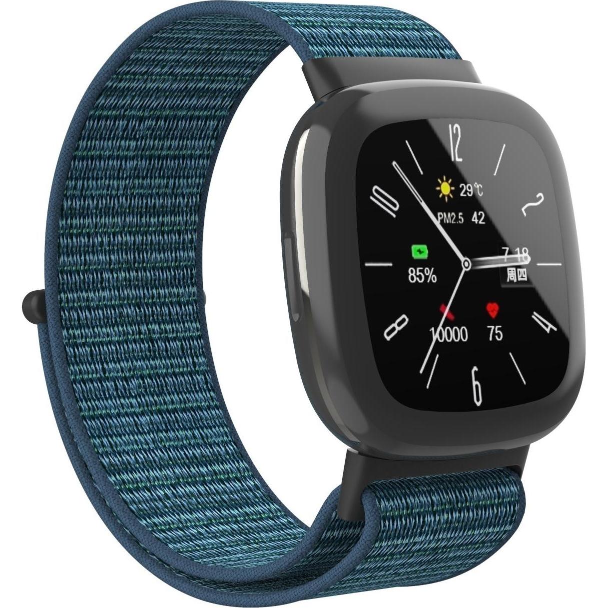 Strap-it Armband (Nylon), Uhrenarmband, Blau