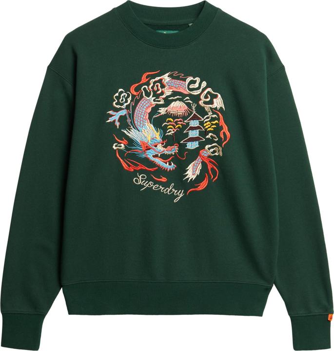 Produktbild Superdry Lässiges Suika Sweatshirt mit Rundhalsausschnitt und Stickerei (XS)
