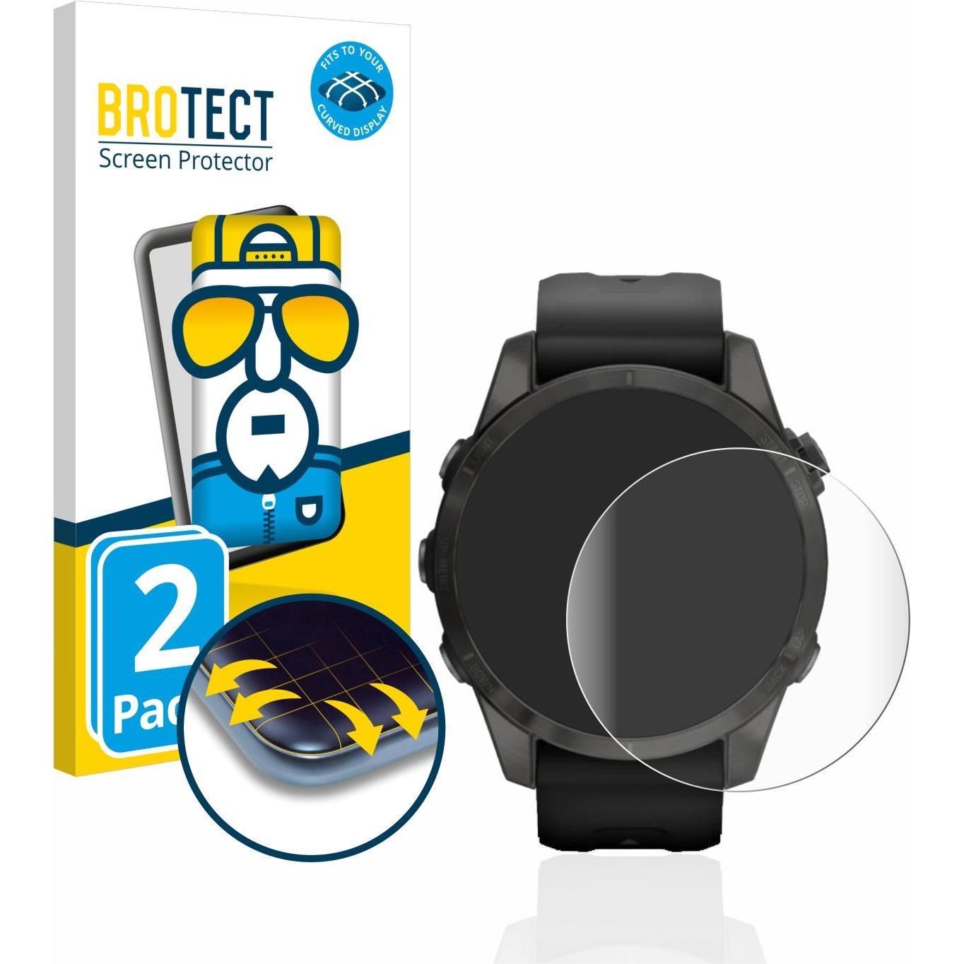 BROTECT Full-Cover Displayschutz, Smartwatch Schutzfolie, Transparent