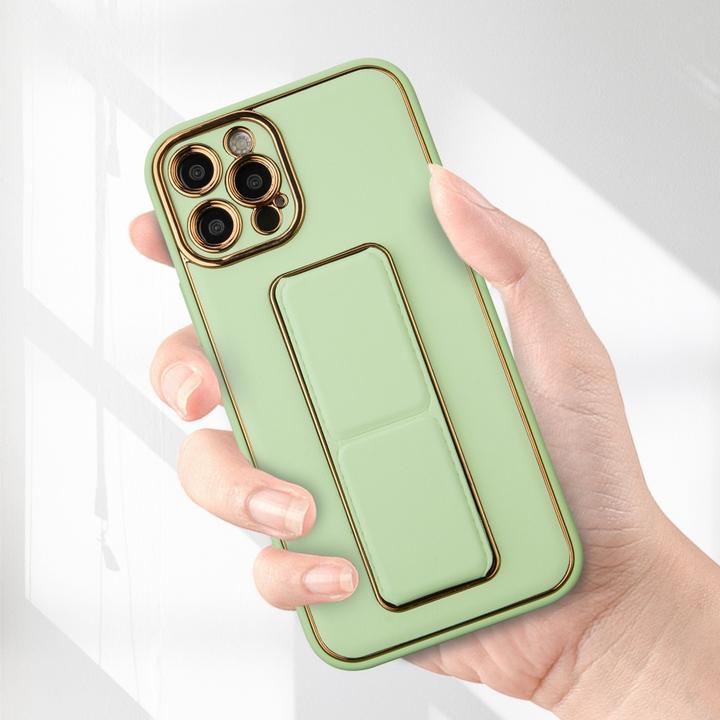 Produktbild Hurtel Neue Kickstand Case Hülle für iPhone 12 Pro mit Ständer Lila (Apple iPhone 12 Pro)