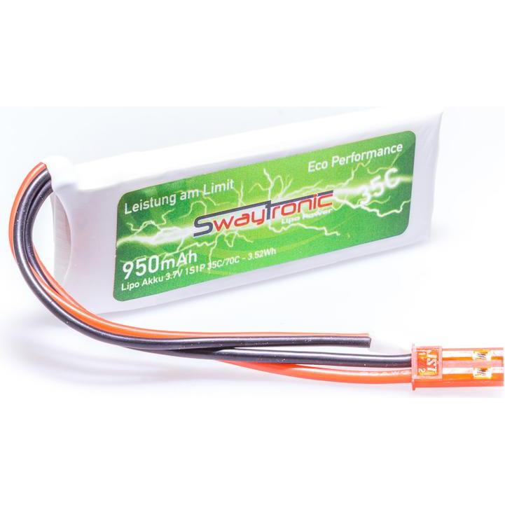 Swaytronic LiPo 3. V35/0 Soft Case JSTWalkera Molex (3.70 V, 950 mAh)