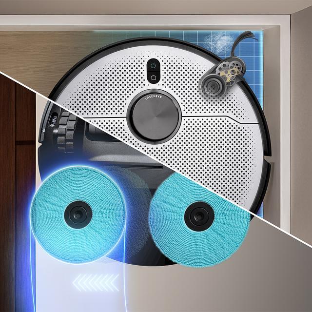 Actual product image Cecotec Conga X100 Robot Vacuum Cleaner (20000 Pa, Wiping pads (rotating))