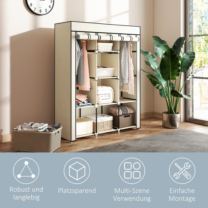 Image du produit Homcom Armoire en tissu (125 x 43 x 162,5 cm)