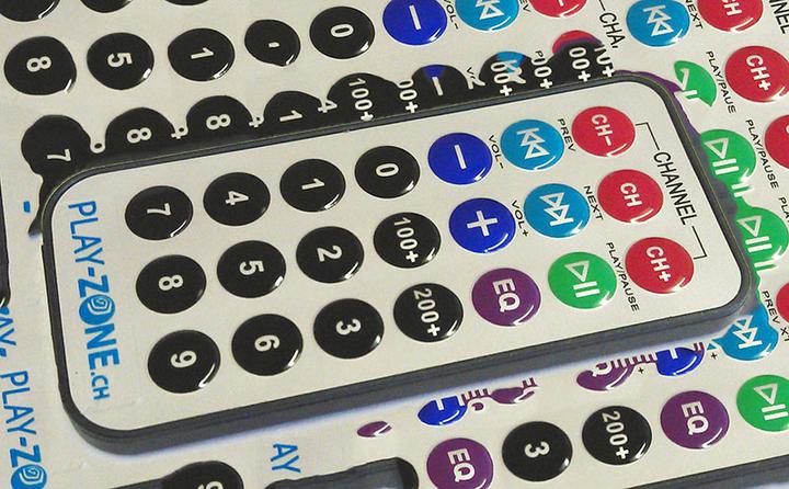 Actual product image Play-Zone Ultra-thin infrared remote control with 21 buttons NEC codi (Infrared)