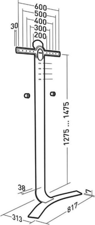 Immagine prodotto Erard Standit 600 (Pavimento, 75", 45 kg)