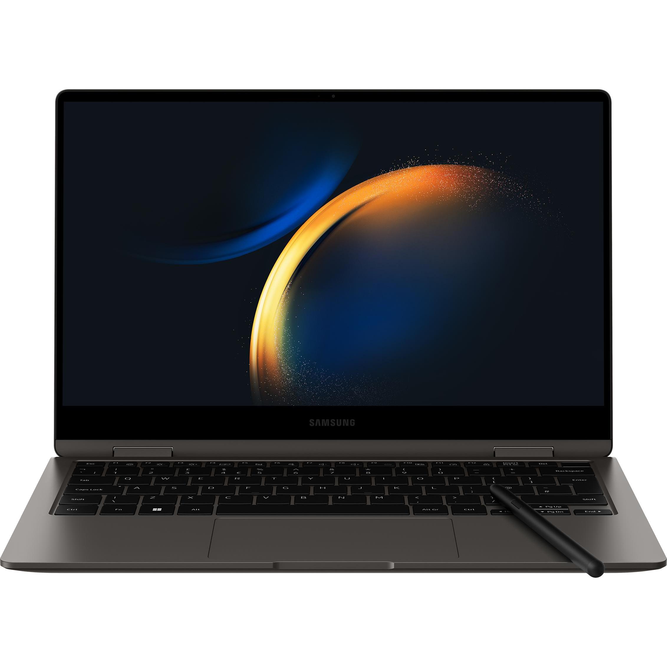 Samsung Galaxy Book3 360 (13.30", Intel Core i5-1340P, 8 GB, 256 GB, DE), Notebook, Grau