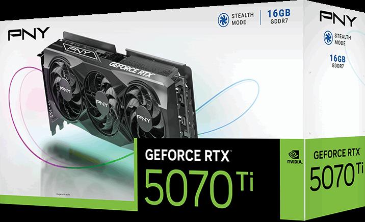Actual product image PNY GEFORCE RTX 5070 Ti 16GB Triple Fan (16 GB)