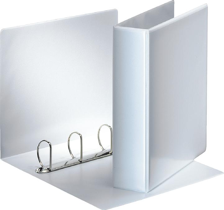 Esselte 10 Präsentationsringbücher 4-Ringe weiss 7,7 cm DIN A4 (A4, 77 mm, 10 Stück)