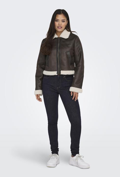 Image du produit Only Fly-Away col veste en cuir synthétique (L)
