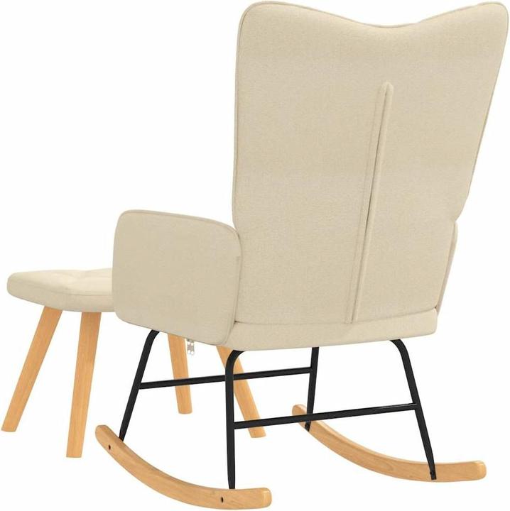 Produktbild vidaXL Schaukelstuhl mit Hocker