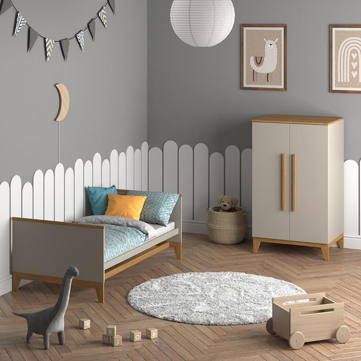 Immagine prodotto VitaliSpa Kinderkleiderschrank Malia, Cashmere-Eiche, 70 x 120 cm (53.40 cm)