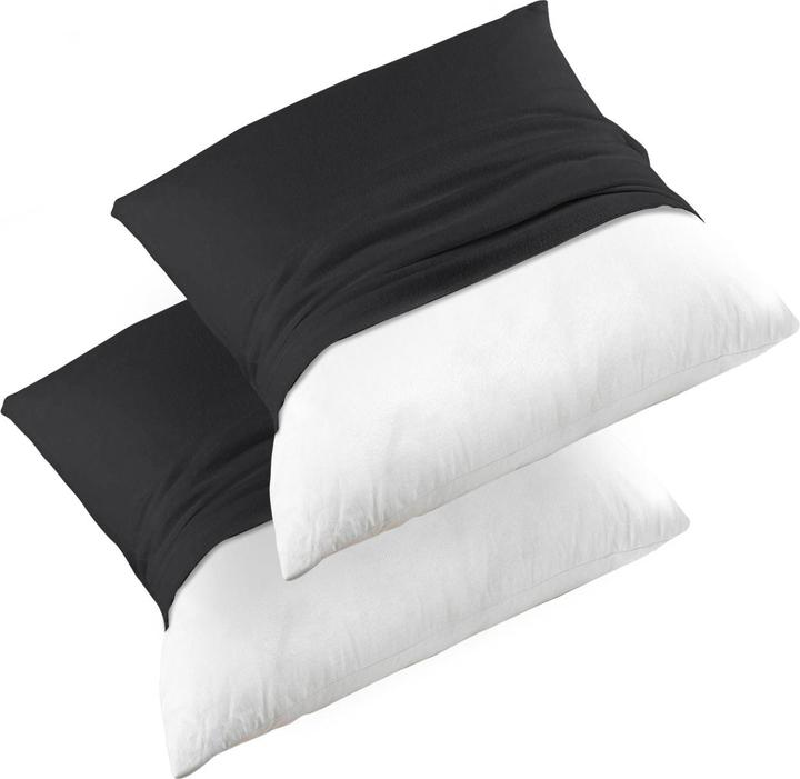 Produktbild Casativo Kissenhüllen und Füllkissen im 4er-Set, schwarz, 40 x 40 cm (40 x 40 cm)