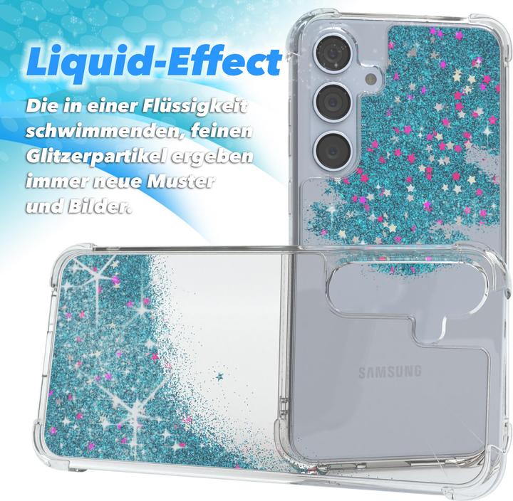 Produktbild EAZY CASE Liquid Glittery Hülle für Galaxy S24 Plus (Samsung Galaxy S24+)