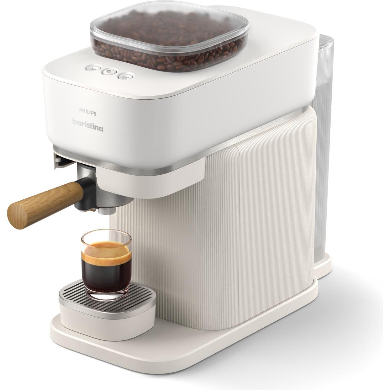 Philips Baristina BAR302/20 (BAR302/20), Macchina Per Caffè Con Portafiltro, Bianco