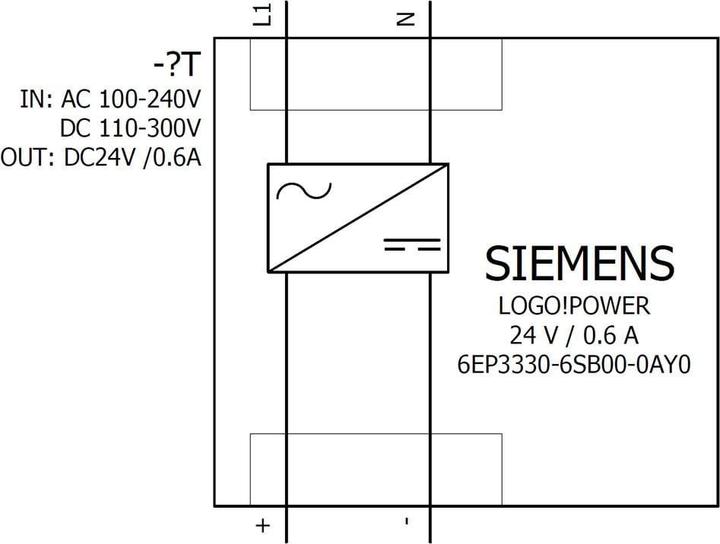 Produktbild Siemens LOGO!POWER 24 V / 0.6A