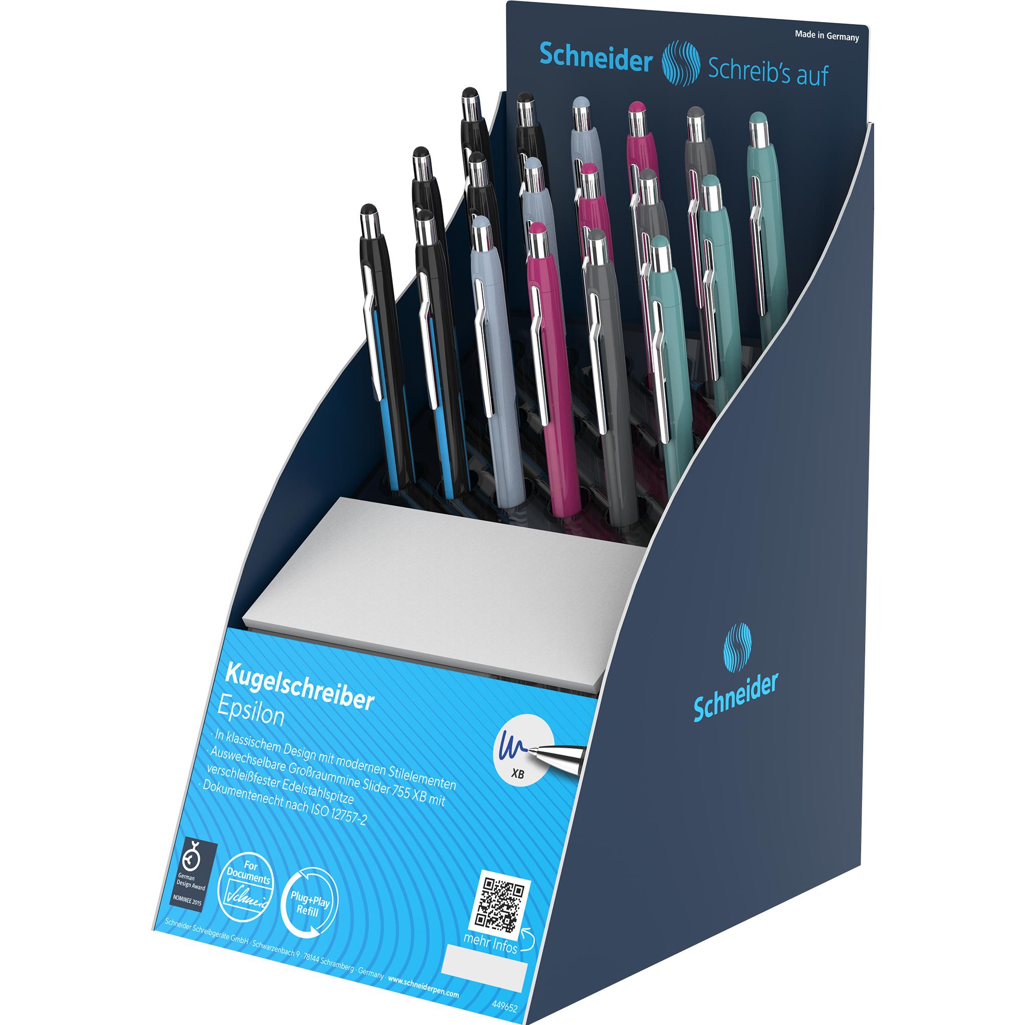 Schneider Display Kugelschreiber Epsilon, Penna per tablet, Blu