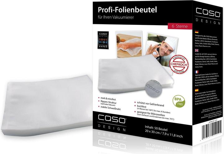 Actual product image Caso Foil bags (50x)