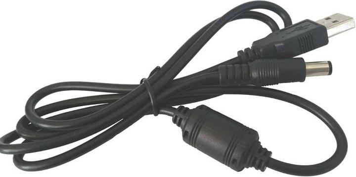Produktbild Play-Zone Adapter-Kabel USB auf DC-Stecker (5.5x2.1mm) 100cm Schwarz