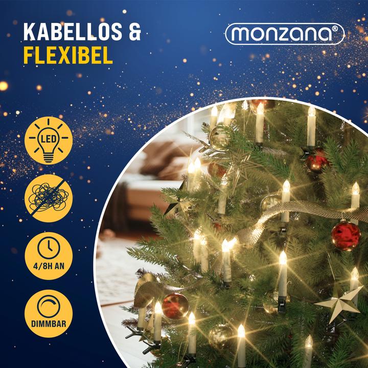 Image du produit Monzana Bougies de sapin de Noël (1 x)