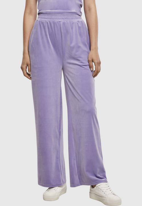 Produktbild Urban Classics Ladies High Waist Straight Velvet Sweatpants (XS)
