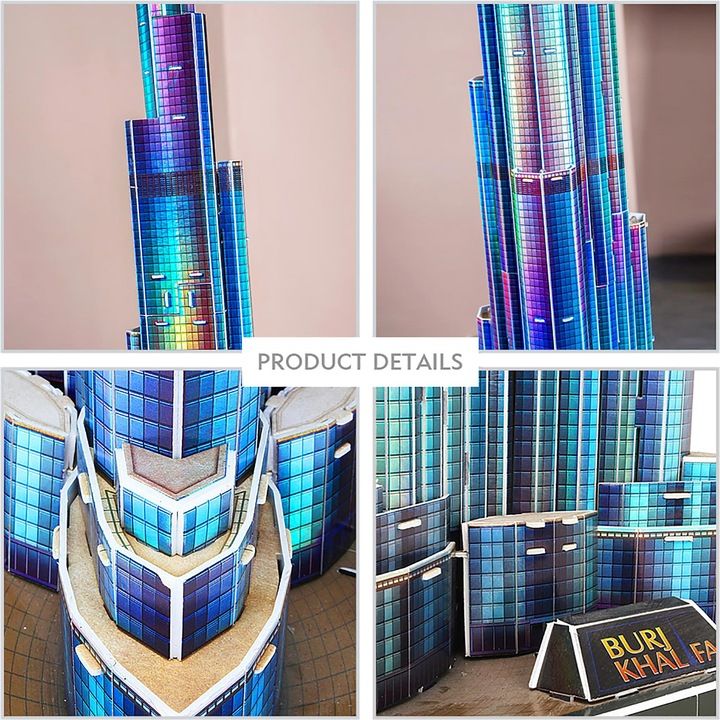 Actual product image Cubicfun Burj Khalifa (136 pieces)