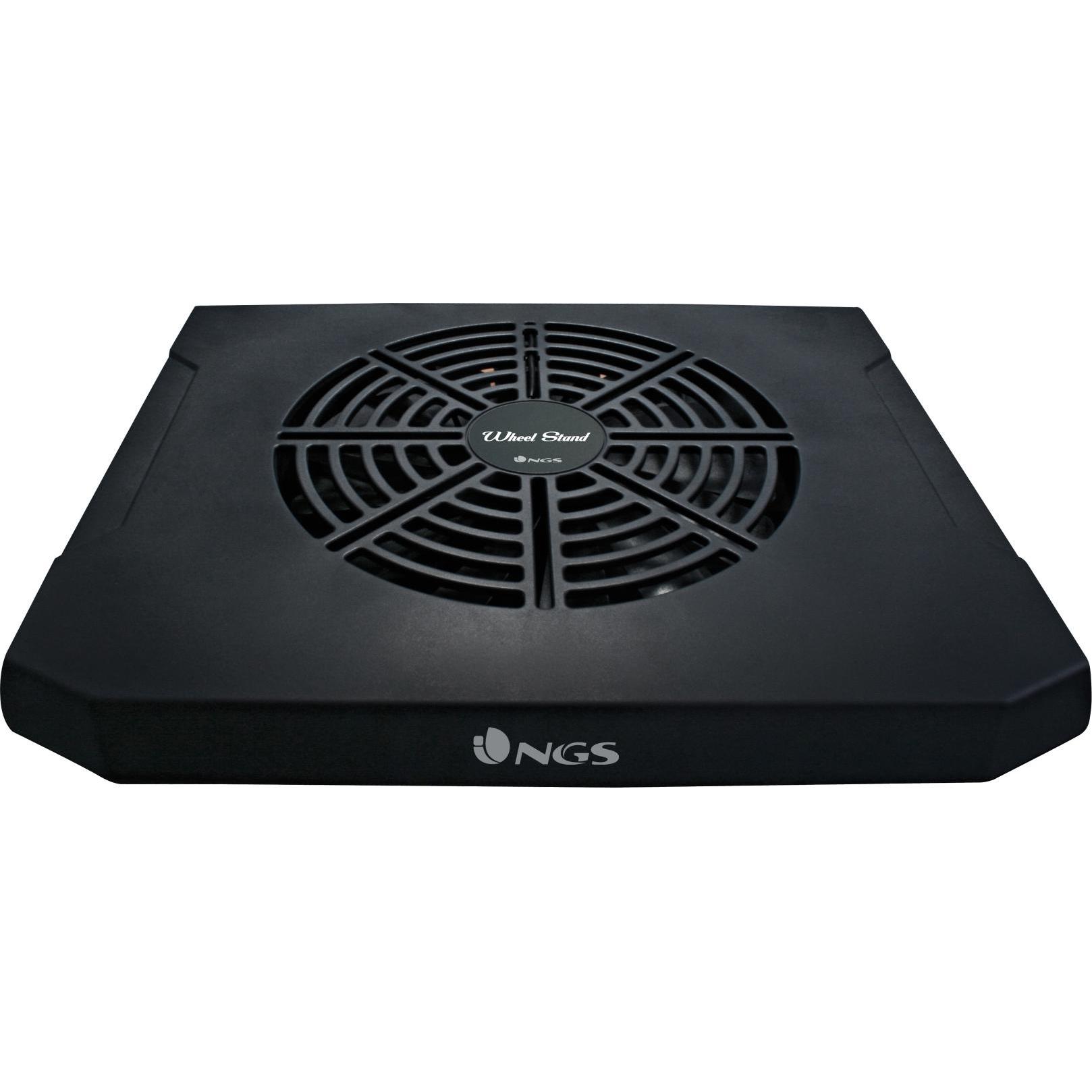 Thumbnail - NGS Support ventilé compatible WheelStand (Noir), Notebook Ständer, Schwarz