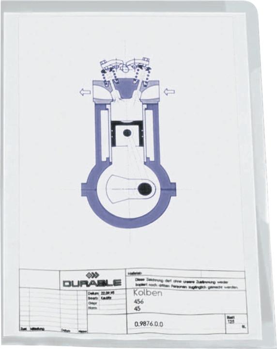 Produktbild Durable Sichthüllen aus PP, genarbt (A4, 10x)