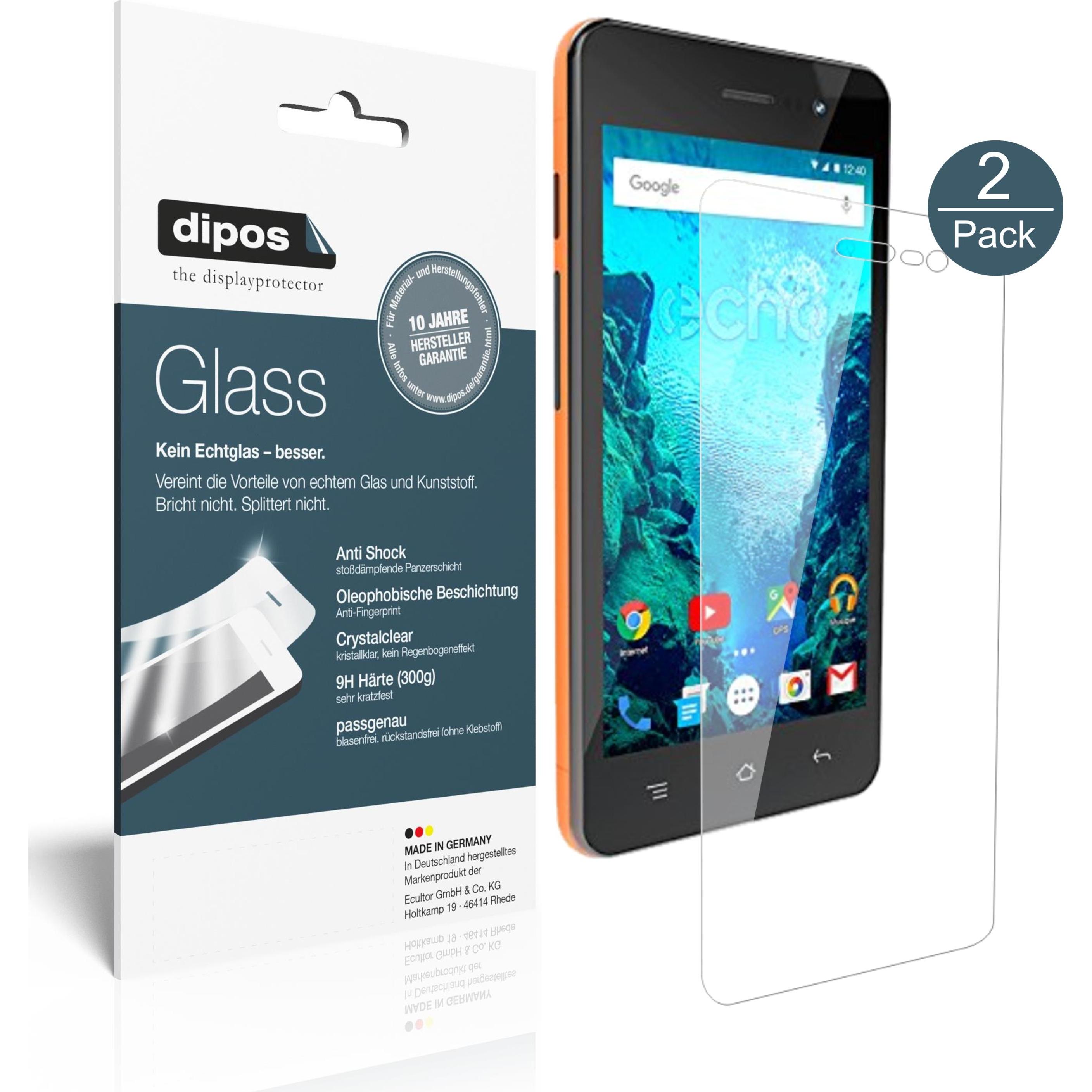 Dipos Displayschutz Anti-Shock (1 Stück, Echo Wizo Wiz), Smartphone Schutzfolie, Transparent