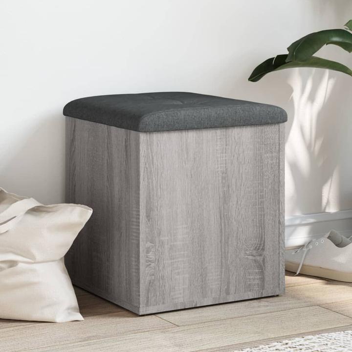 Immagine prodotto VidaXL Panca con contenitore Grigio Sonoma 42x42x45 cm (42 cm)