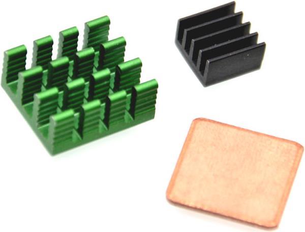 Actual product image Play-Zone Raspberry Pi (Pi2 Pi3) Cooler Heatsink Kit (Heatsink)