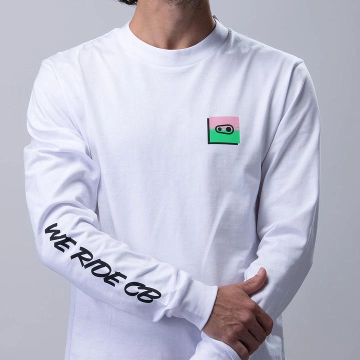 Produktbild Crankbrothers Champions Longsleeve Shirt Men, white/green/pink, L (L)