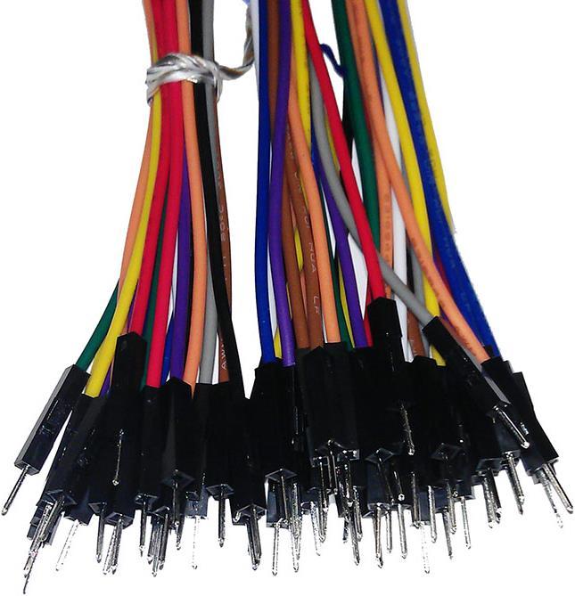 Image du produit Play-Zone Câbles de démarrage 60 pcs. (10-20CM) M/M 22AWG
