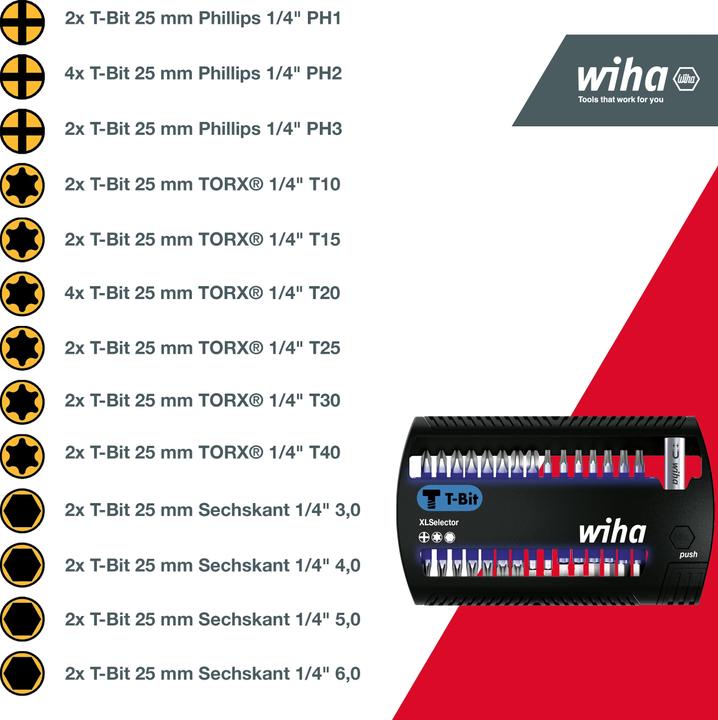 Produktbild Wiha XLSelector (Bit-Halter, Innensechskant)