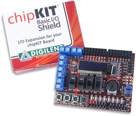 Image du produit Digilent ChipKit Basic I/O-Shield (Kit électronique)