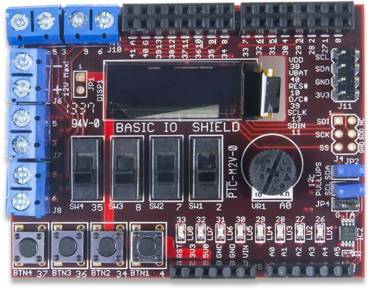 Image du produit Digilent ChipKit Basic I/O-Shield (Kit électronique)