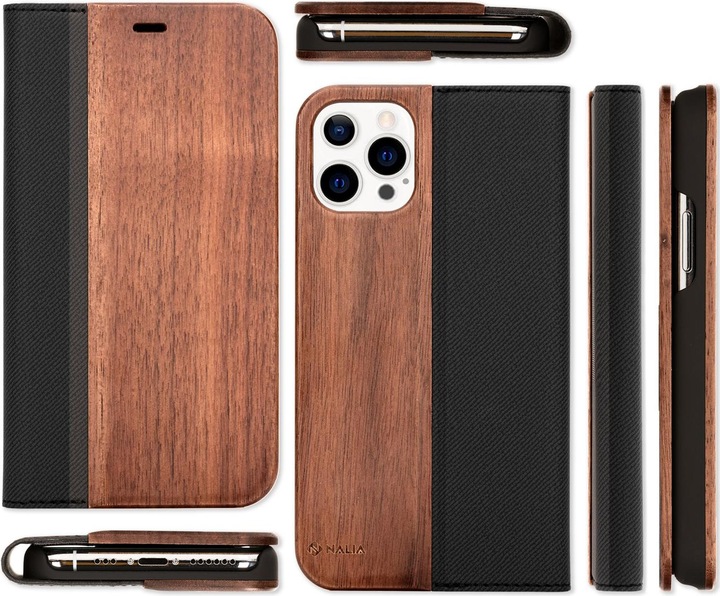 Immagine prodotto Nalia Custodia in vero legno (Apple iPhone 13 Pro)