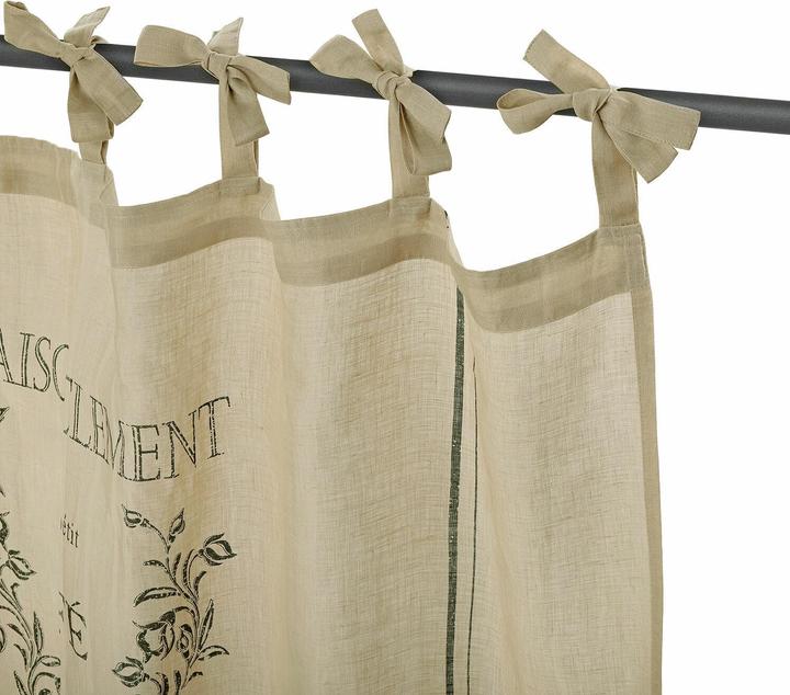 Image du produit Loberon Rideau à disques Girest beige (80 x 140 cm)