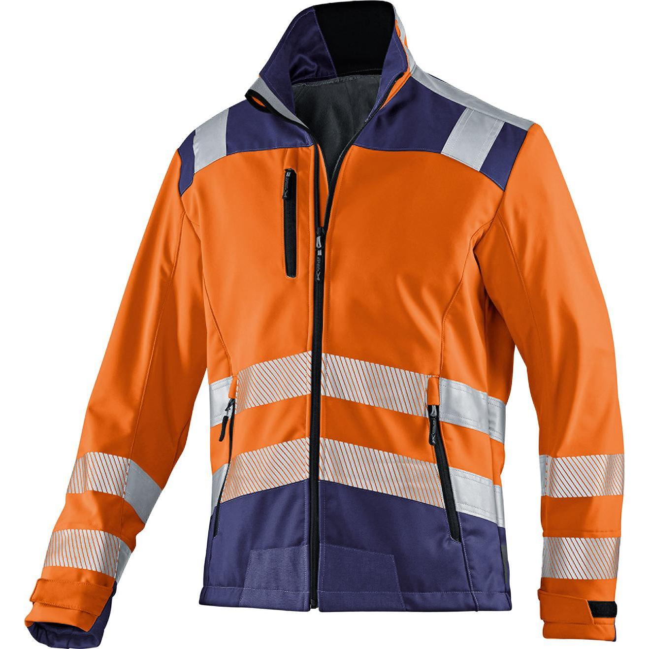 Kübler, Arbeitsjacke, Softshell Jacke REFLECTIQ PSA 2 warnorange/dunkelblau Form 1507 Grösse M (M)