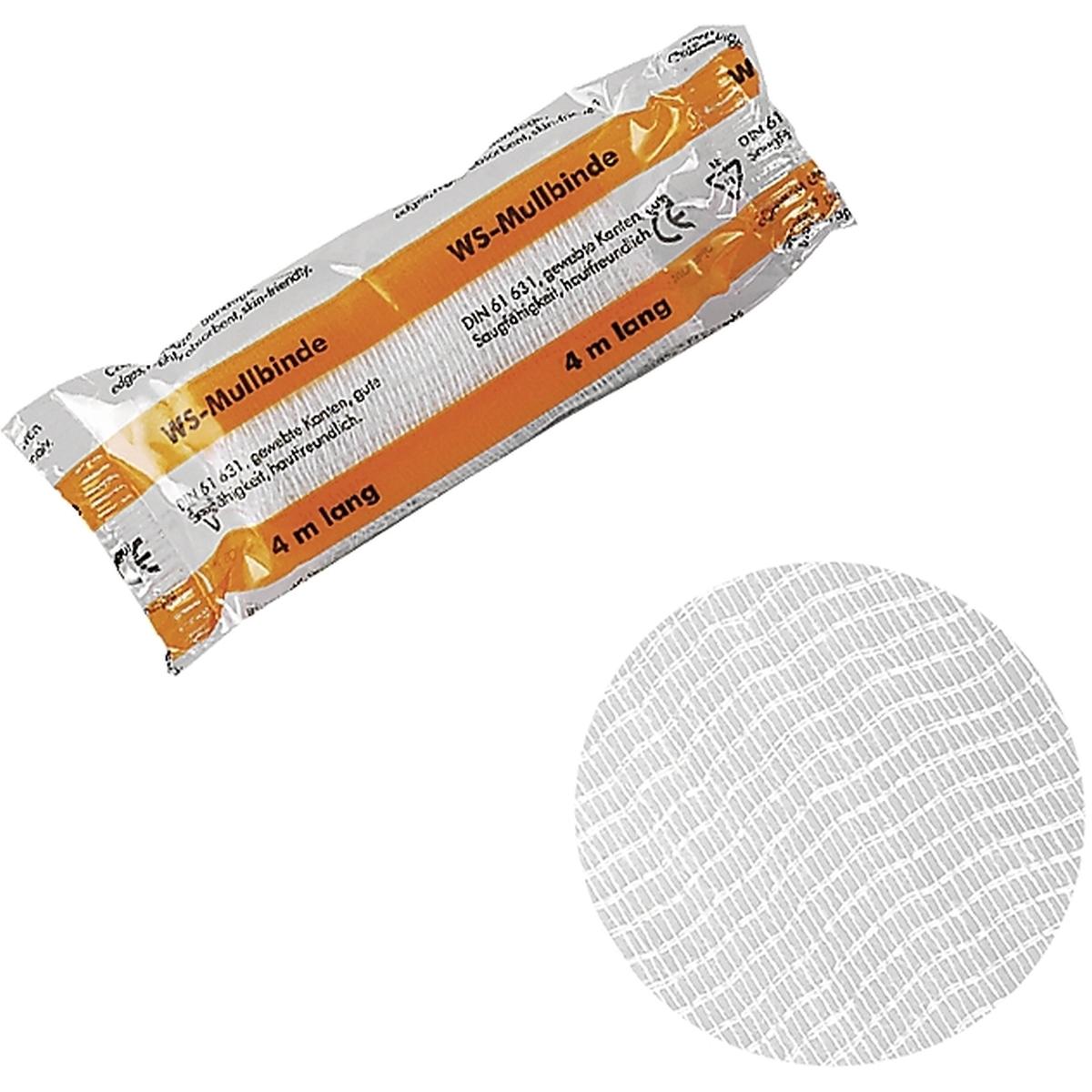 Söhngen, Verbandsmaterial, WS-Mullbinde 4mx4cm weiss