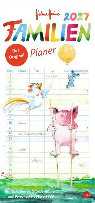Heye Familienplaner 21x45cm 5spaltig