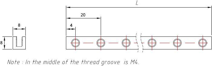 Immagine prodotto Makeblock Fascio0808-056 (Elementi strutturali)