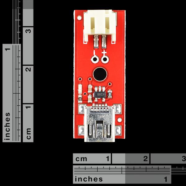 Image du produit SparkFun Chargeur LiPo Basic Mini-USB (Boîtier de batterie)