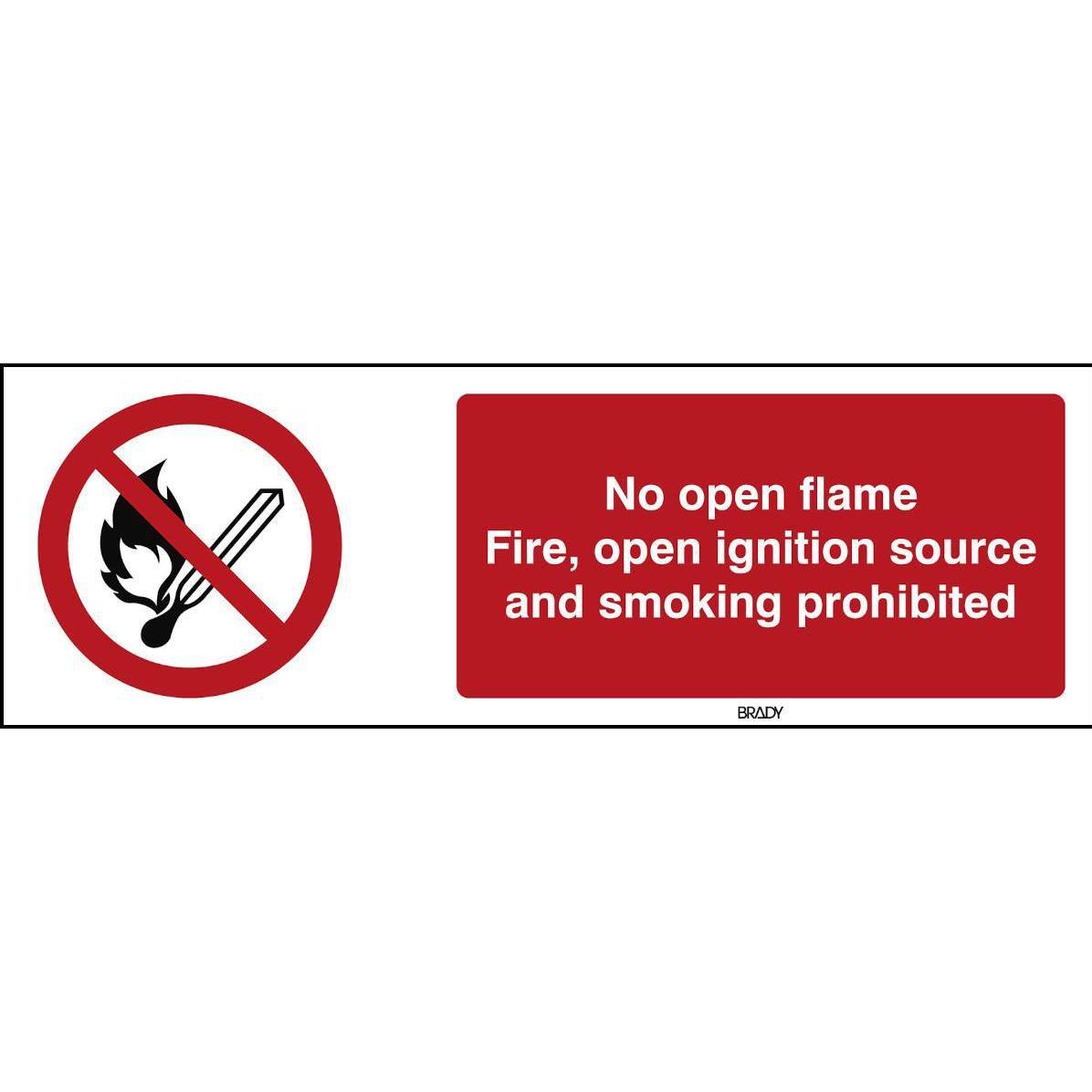 Brady, Sicherheitskennzeichnung, ISO Safety Sign - No open