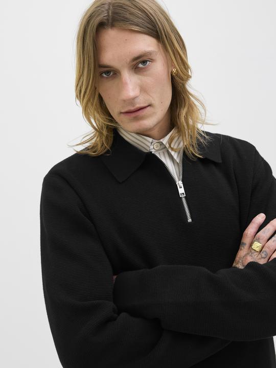 Produktbild Jack & Jones Jprblamilano Stitch Knit Zip Polo Sn (S)