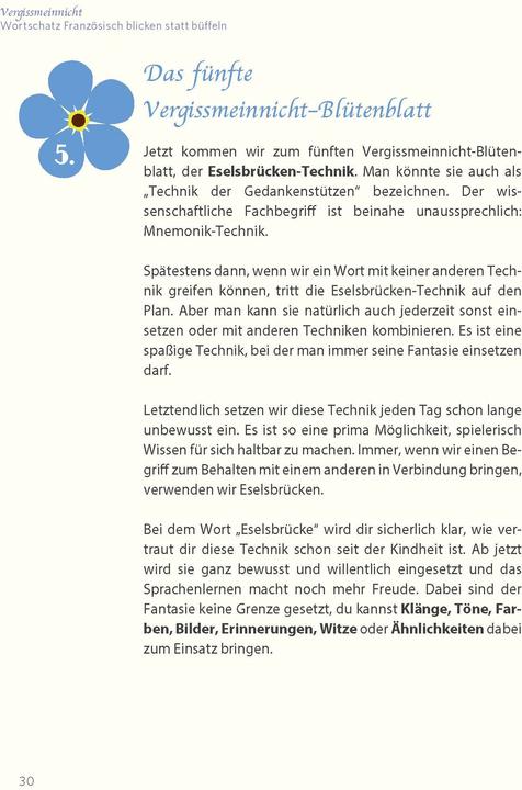 Produktbild Wortschatz Französisch Blicken statt Büffeln (Deutsch, Tien Tammada, 2018)