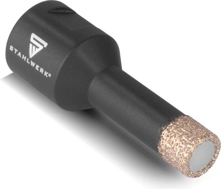 Stahlwerk Diamond core bits set of 10 6-68 mm M14 for angle grinders (6, 8, 12, 16, 20, 25, 35, 55, 68 mm, 10 mm)