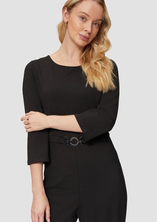 Produktbild S.Oliver Overall Fliessender Jersey-Jumpsuit mit Ziergürtel (46)