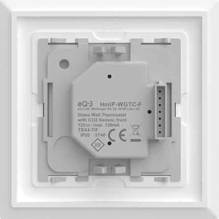 Produktbild EQ-3 Wandthermostat IP Funk Glas-Wandthermostat mit CO2-Sensor