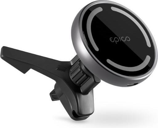 Produktbild Epico Magnetic Wireless Car Charger (MagSafe compatible) 15W/10W/7,5W + 18W QC (USB-C)
